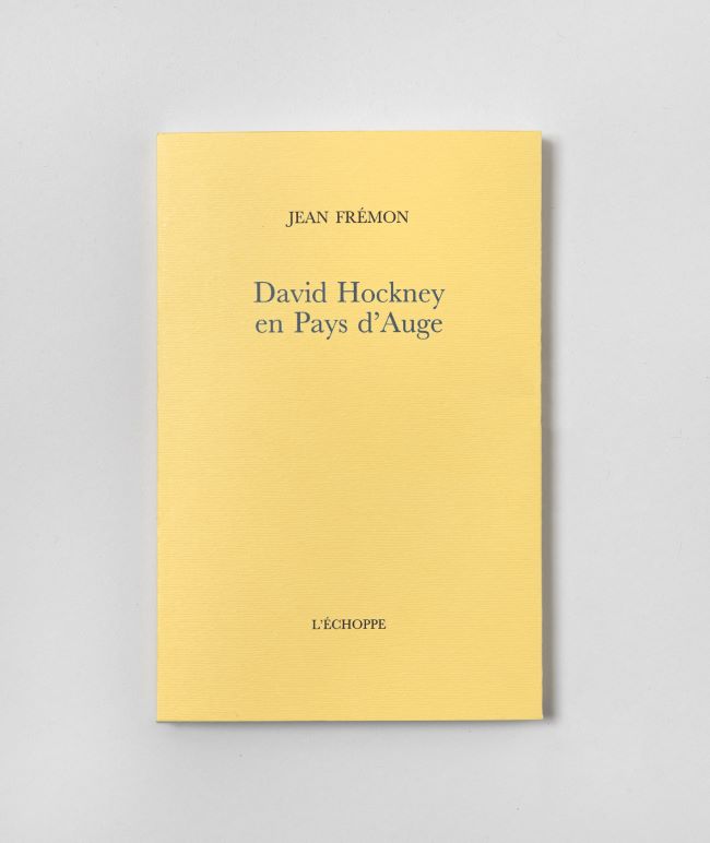 livre David Hockney en Pays d'Auge David Hockney